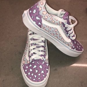 Vans pastel animal print sneakers